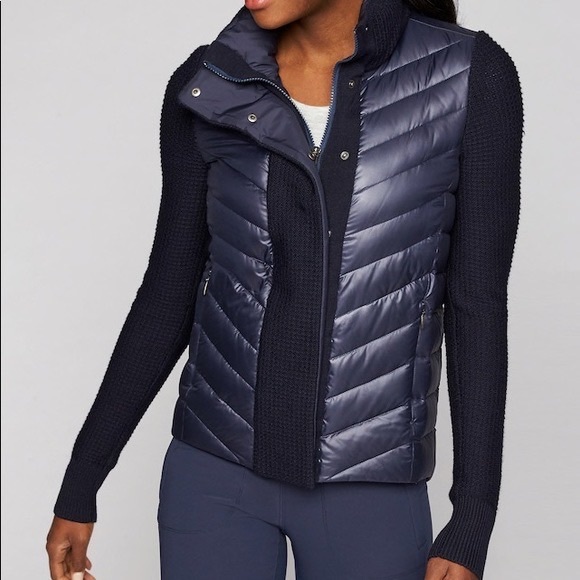 Athleta Jackets & Coats Athleta Down Sweater Jacket Poshmark